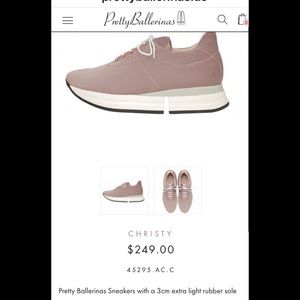 Pretty Ballerina Ladies Sneakers blush pink size 9